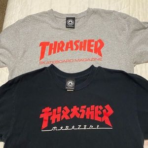 (2) Thrasher T-shirts